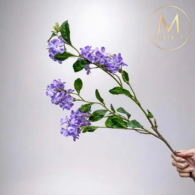 【Floral M】地中海夏日浪漫莫內紫雪花仿真花花材1入組(人造花/仿真花/假花/花藝DIY/裝飾花材)