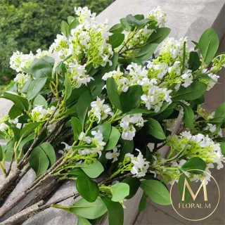 【Floral M】法式花園寵兒千里香桂花仿真花花材1入組(人造花/仿真花/假花/花藝DIY/裝飾花材)