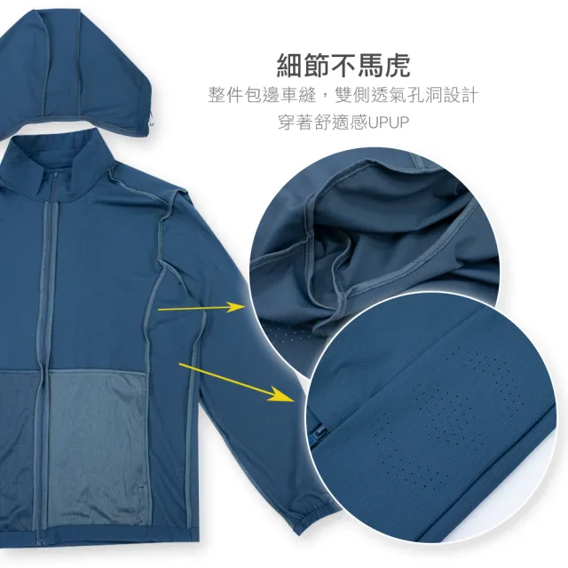 【Dreamming】質感瞬涼冰絲彈力防曬連帽外套 UPF50+ 降溫 機能(共二色)