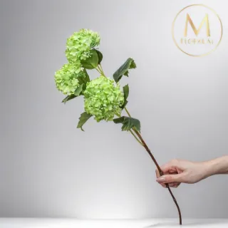 【Floral M】京都夏日繡球開心果綠仿真花花材1入組(人造花/仿真花/假花/花藝DIY/裝飾花材)