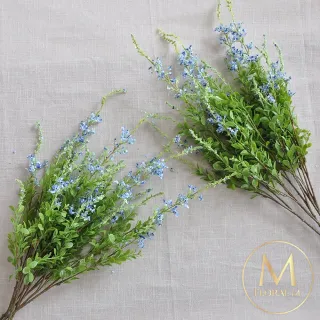 【Floral M】法式鄉村田園鼠尾草夏日藍仿真花花材1入組(人造花/仿真花/假花/花藝DIY/裝飾花材)