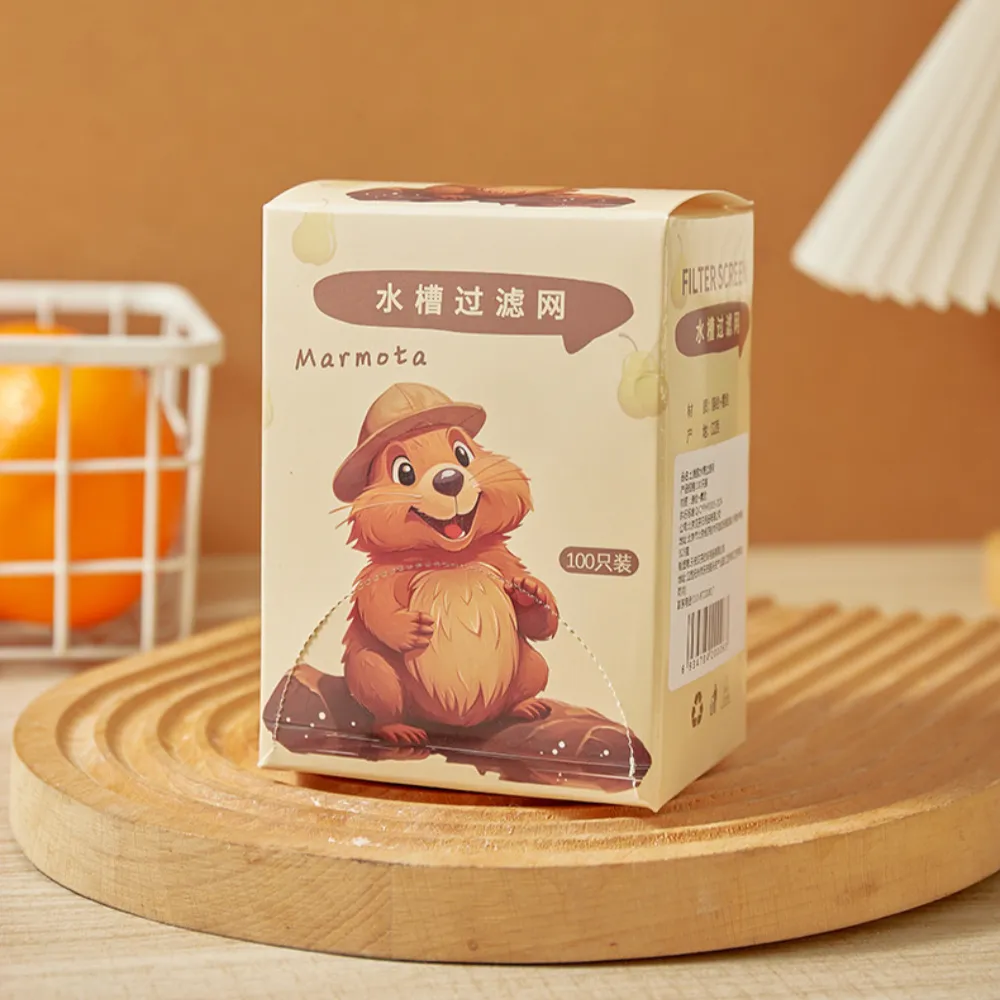 晴安居 抽取式防堵塞流理台濾網 拋棄式彈性束口廚餘過濾網-1入