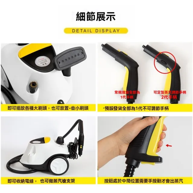 Loha 樂活家 高溫蒸汽清潔機 23件套（廚房水槽高壓去汙清潔/高溫高壓/冷氣清洗/蒸氣清洗）