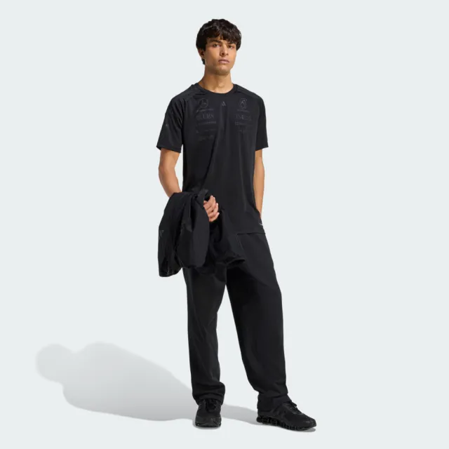 【adidas 愛迪達】Mer Lot Drjsy M 男 T恤 運動上衣 休閒短袖 黑 吸濕排汗 賽車服(KE5938)