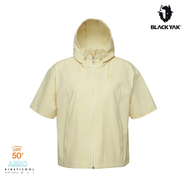 【BLACKYAK】女 AERO FRESH K涼感短袖外套[三色]UPF50 輕量 涼感 透氣 短版 連帽設計|FB1WJ010