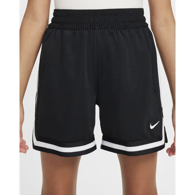 【NIKE 耐吉】短褲 童裝 大童 男女童 運動褲 B NK DF DNA 24 SHORT 5IN 黑白 FZ5240-010
