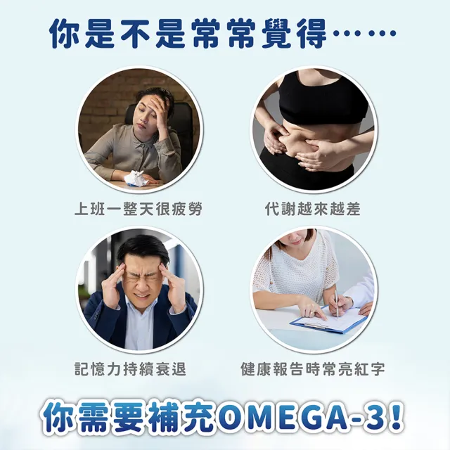 【FU LIN 富霖生技】益優淨萃 Omega-3 頂級魚油 (3入組)EPA+DHA+DPA rTG魚油