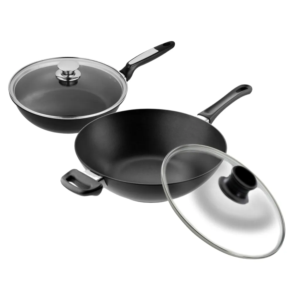 【SCANPAN】經典系列單柄炒鍋32CM(送26公分平底鍋)