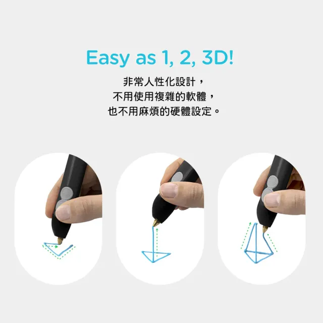 【3Doodler】3Doodler FLOW 3D列印筆基本組 14歲以上(DIY 手作 3D 專業 14歲以上)