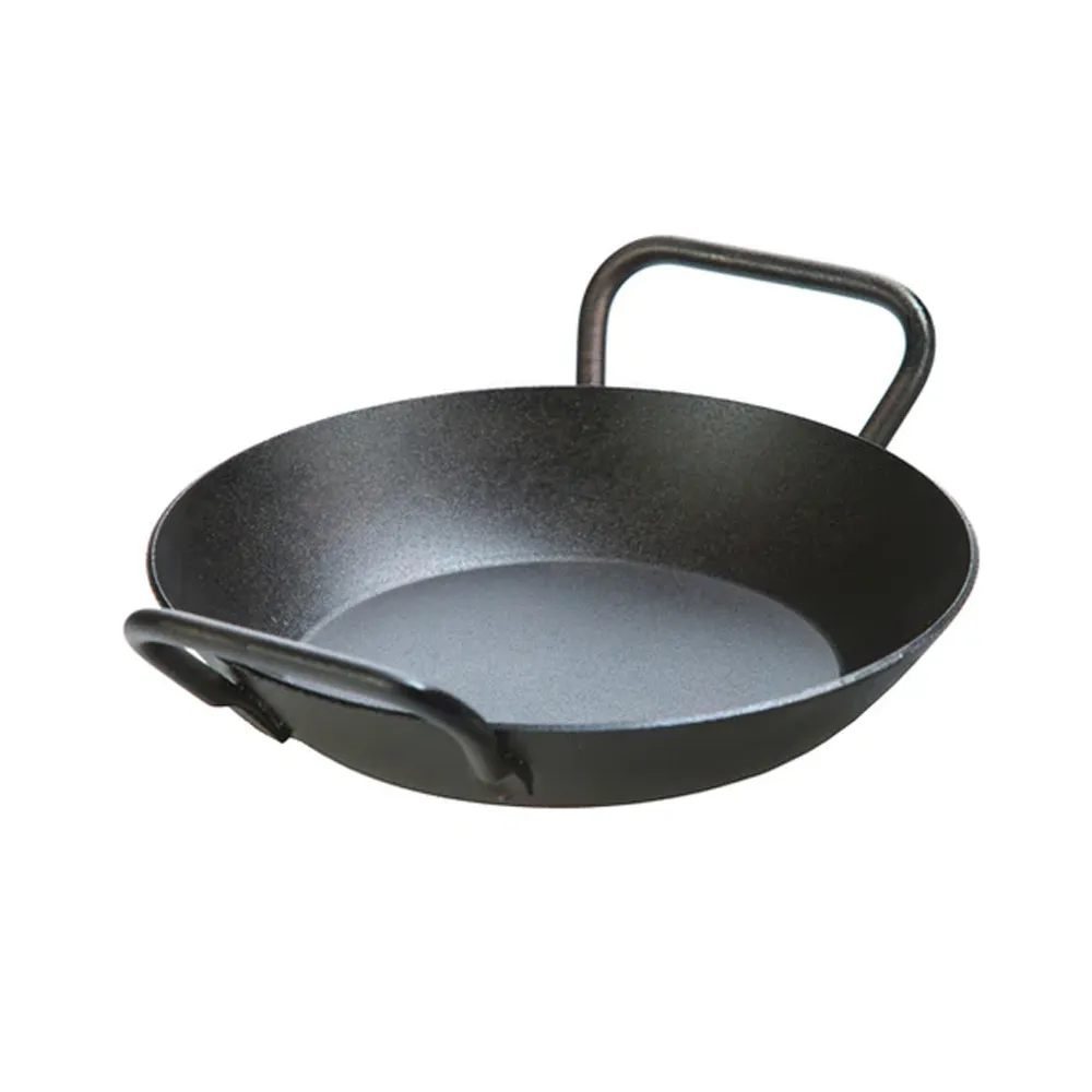【LODGE】美國製高碳鋼雙耳平底煎鍋-20cm (碳鋼平底鍋/平底鍋/平煎鍋/CRS8DLH)