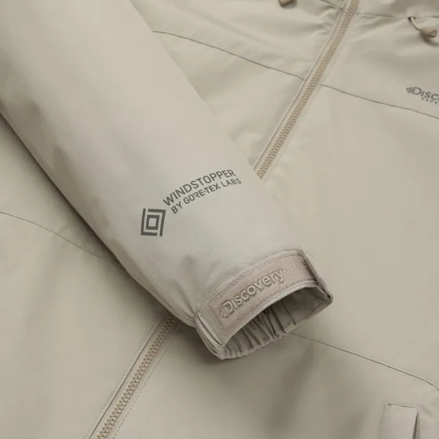 【Discovery Expedition】GORE WINDSTOPPER 女版防風外套 機能連帽外套 防水 抗UV (DWWJ3D061-BGL)