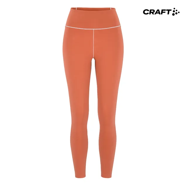 【CRAFT】COLLECTIVE 7/8 TIGHTS W 女款 運動緊身褲 橘紅色(1916010-458000)