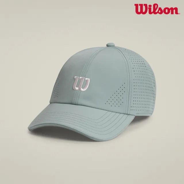 【WILSON】Active Tennis Hat Rain 配件 棒球帽 藍色 WU00135U113001