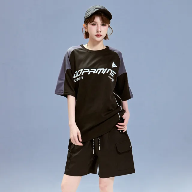 【MAJOR MADE】三角火焰拼弧度撞色短T(休閒短T/短袖上衣/自訂款短T)
