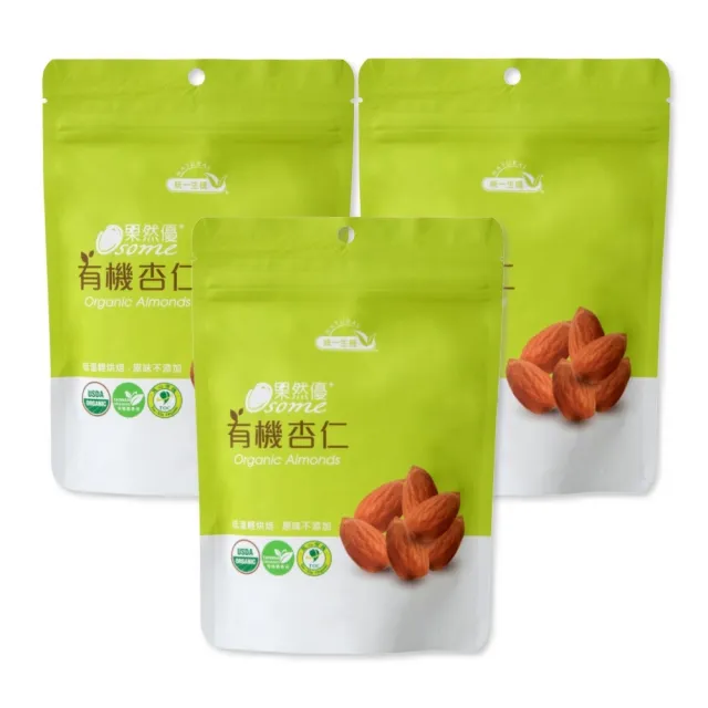 【統一生機】果然優有機杏仁150gx3包