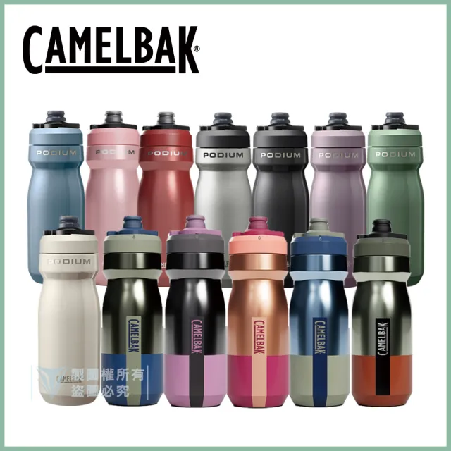 【CAMELBAK】530ml Podium 競速真空保冰單車水瓶(Camelbak / 全新設計 / 自行車水壺 / 真空保冰)