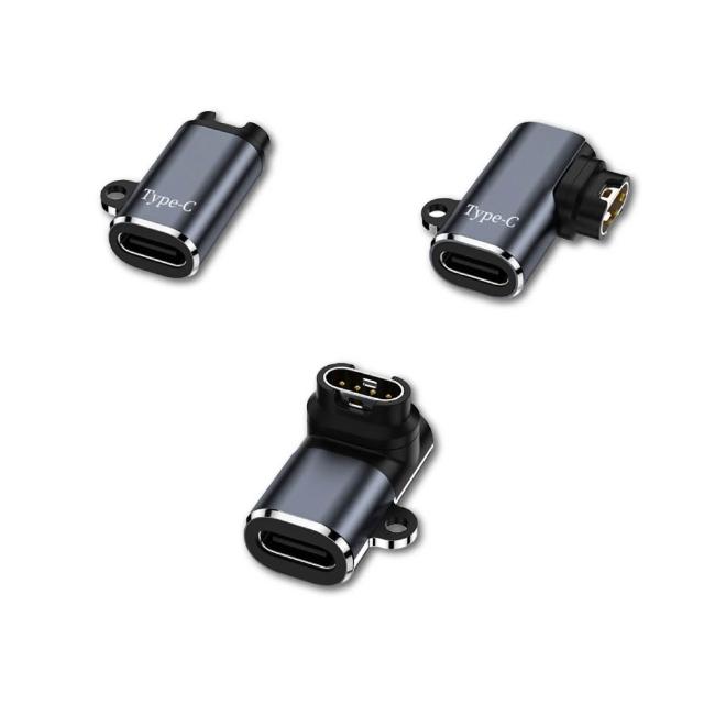 【GOLDEN SHIELD】Garmin 充電線轉接頭 Type-C 智慧手錶 充電線 充電器 Venu Fenix Forerunner