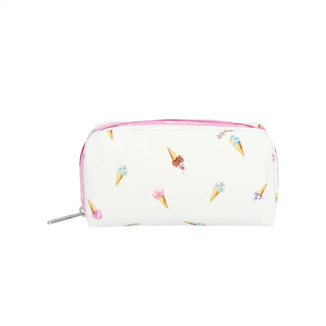 【Lesportsac】Rectangular Cosmetic 長形化妝包 盥洗包 收納包 女包(繽紛冰淇淋)