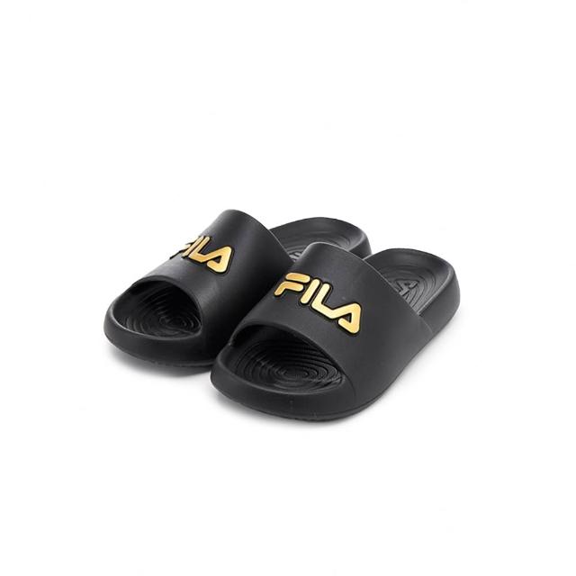 【FILA】FILA KIDS 拖鞋運動拖鞋-黑金(2-S826A-008)