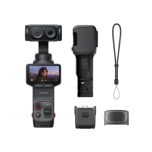 【Insta360】Luna Ultra標準套裝+無憂換1年版 旗艦雙鏡頭雲台相機 星曜黑(先創公司貨)
