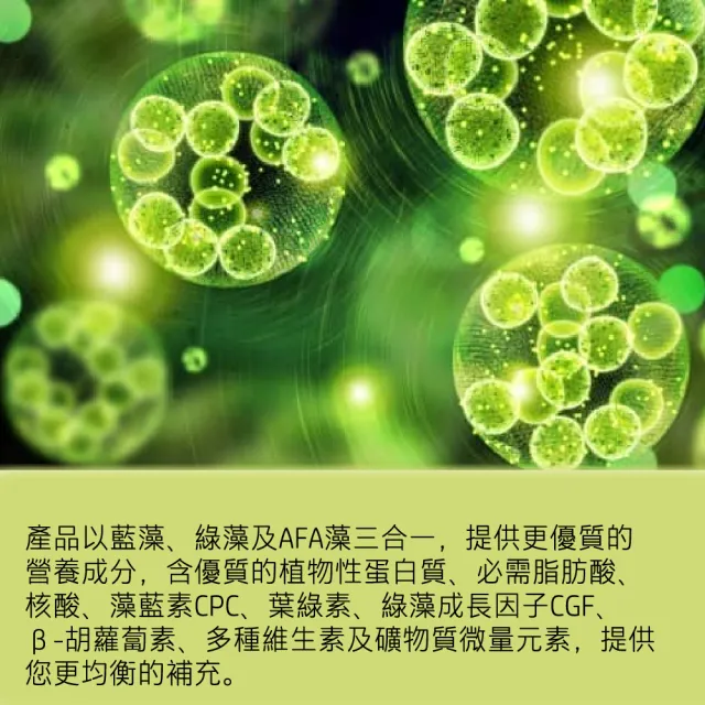 【長庚生技】藍綠藻(180粒/瓶)