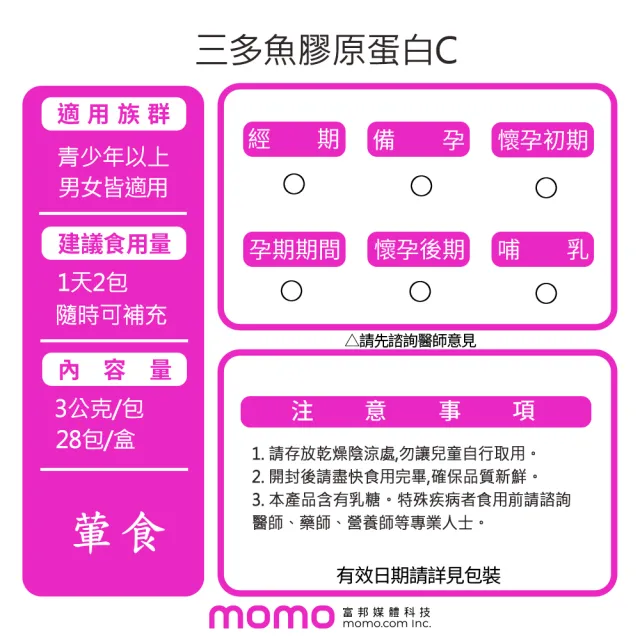 【SENTOSA 三多】魚膠原蛋白C 3入組(共84包)