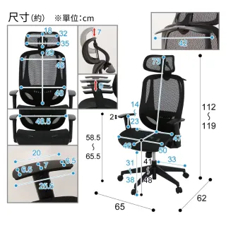 【NITORI 宜得利家居】電腦椅 OC503 BK(電腦椅 辦公椅 事務椅)