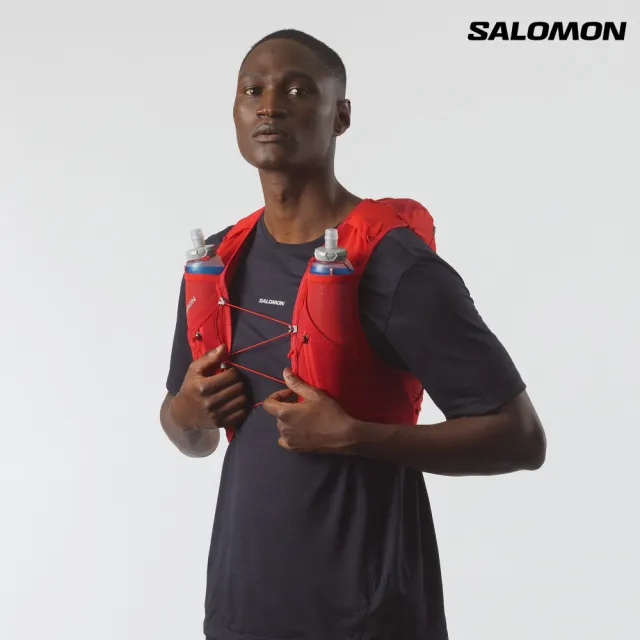 【salomon】ADV SKIN 12 水袋背包組 火焰紅