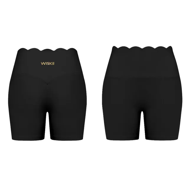 【WISKII】高腰波浪提臀五分褲 HIGH-WAIST SCALLOP SCRUNCH SHORT