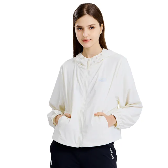 【LE COQ SPORTIF 公雞】抗UV 防潑水防風外套 男女款 4色 LWX61062_LWX62062