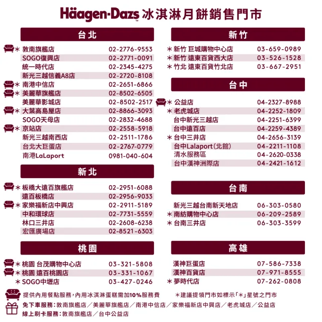 【Haagen-Dazs 哈根達斯】璀璨星願冰淇淋月餅禮盒提貨單*1(加碼贈 中秋饗月卷可兌換單球)