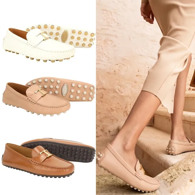 【TOD’S】TODS Gommino T字金屬 小牛皮豆豆樂福鞋 開車鞋-多款可選(義大利手工皮革)