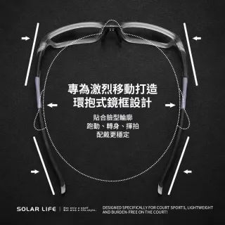 【索樂生活】無鏡片匹克球護目鏡 贈收納盒 匹克球眼鏡 運動護目鏡 TR球場眼鏡 防脫落鏡框 匹克球防護配件