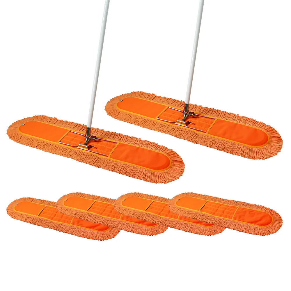 【VICTORY】業務用靜電拖把90cm-2拖4布(專業用大拖把 平板拖把 工廠拖把 公司球場體育館 學校教室醫院)