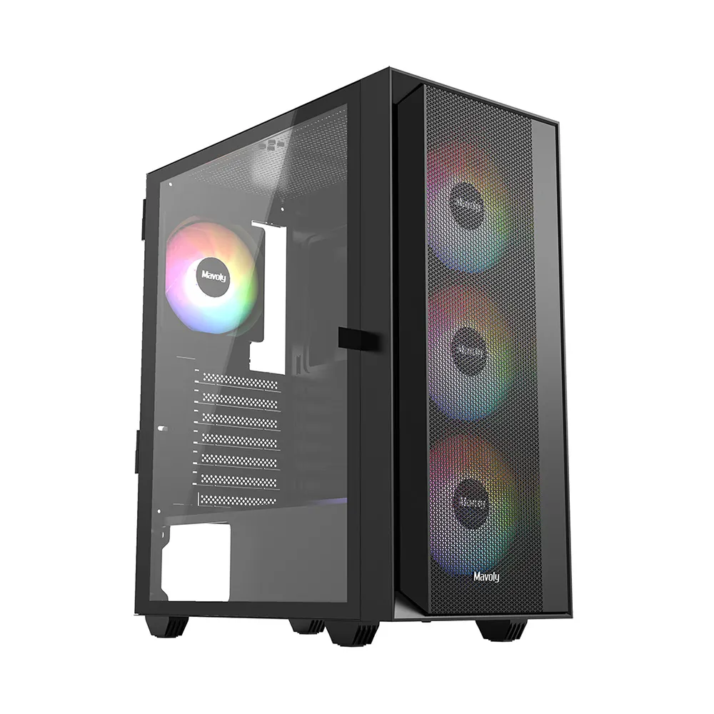 【技嘉平台】U5十核GeForce RTX5060{黑鏡3}電競電腦(U5 225/B860/16G D5/2TB_M.2)