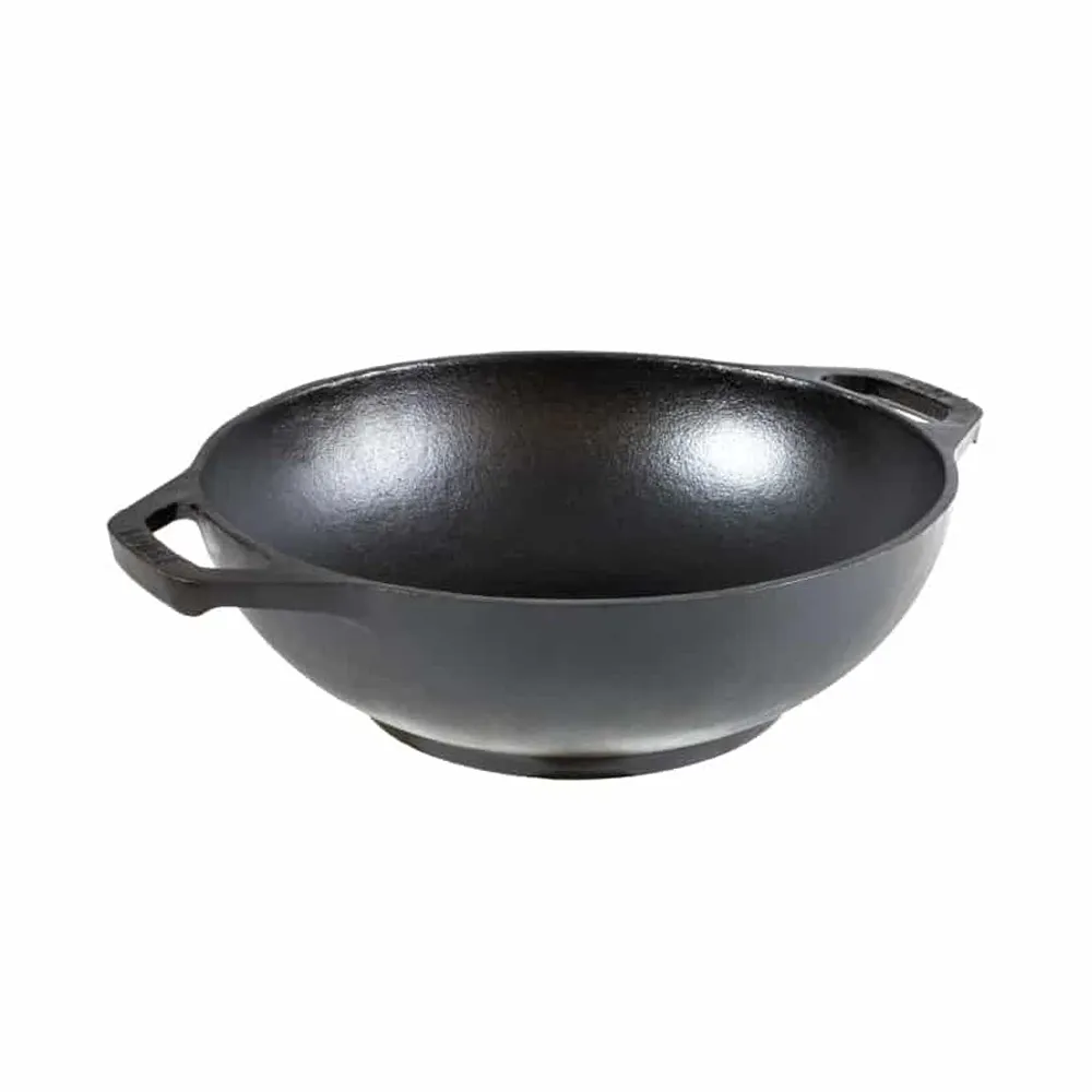 【LODGE】美國製雙耳圓形鑄鐵小炒鍋-23cm (鑄鐵炒鍋/鑄鐵煎鍋/炒鍋/L9MW)