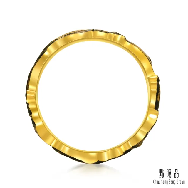 【點睛品】卷草紋 黃金戒指_計價黃金(港圍21號)