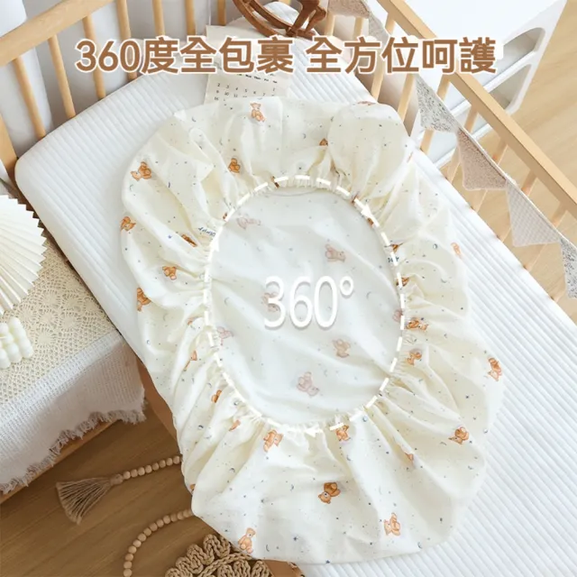 【話童】全棉印花床笠 床包 兒童床墊 寶寶床單 床墊套 單人床單 A類品質 純棉 200*180公分 預購15天