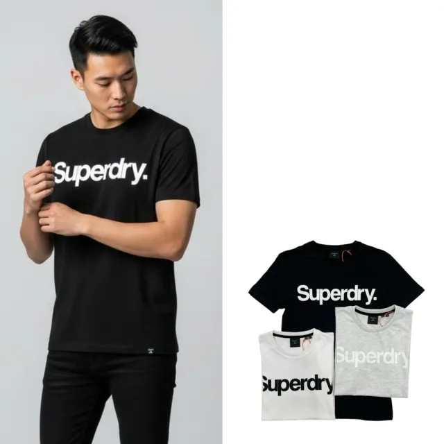【Superdry】極度乾燥 基本LOGO款 短T 現貨 T恤 superdry 純棉 冒險魂 短袖 @9126 CE5