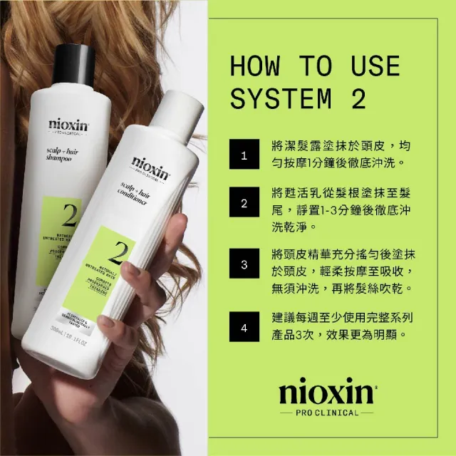 【NIOXIN 耐奧森】官方直營 2號甦活乳300ml(潤髮乳/護髮)