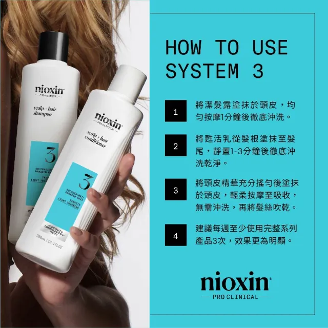 【NIOXIN 耐奧森】官方直營 3號甦活乳300ml(潤髮乳/護髮)