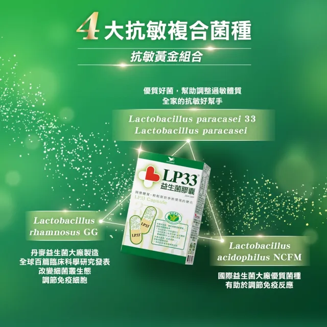【統一】LP33健字號益生菌膠囊*10盒(30顆/盒-調整過敏體質 免疫調節 抗敏 保健禮盒)