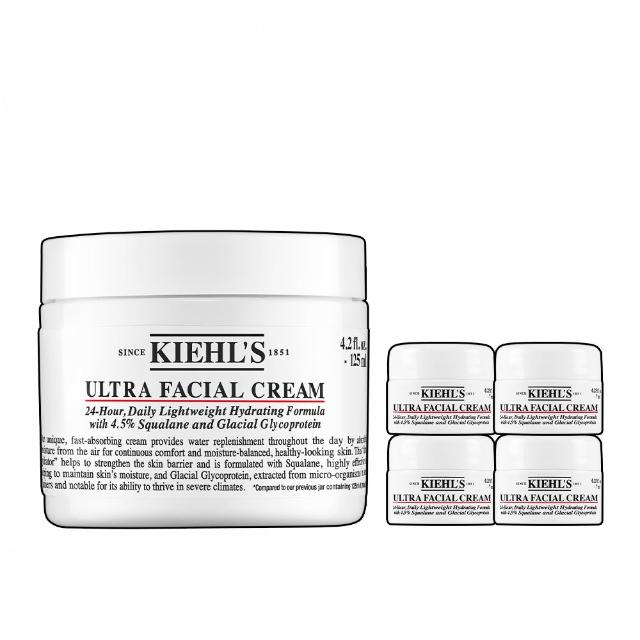 【Kiehl’s 契爾氏】官方直營 冰河醣蛋白舒敏修護保濕霜125ml(Kiehl’s/大瓶裝)