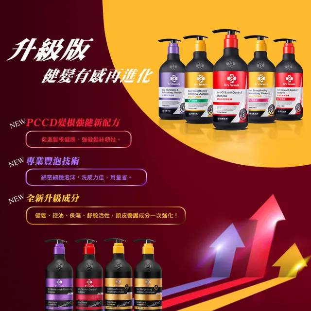 【Dr’s Formula 台塑生醫】三代洗髮精580g(6款可選)