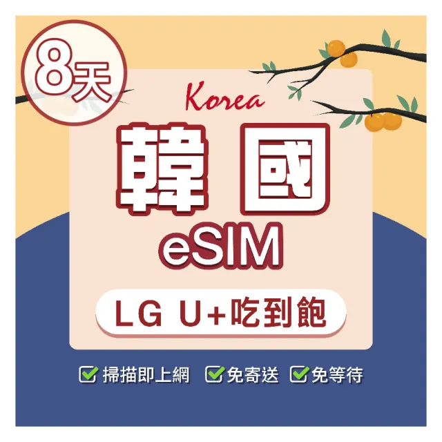 【環亞電訊】eSIM韓國8天吃到飽不降速(eSIM 24H自動發貨 虛擬卡 韓國網卡 環亞電訊)