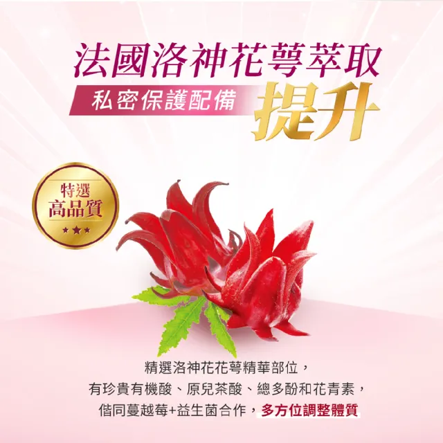 【我的健康日記】舒密護蔓越莓益生菌20盒組共600包特談組(私密保養首選 法國洛神花萼萃取)