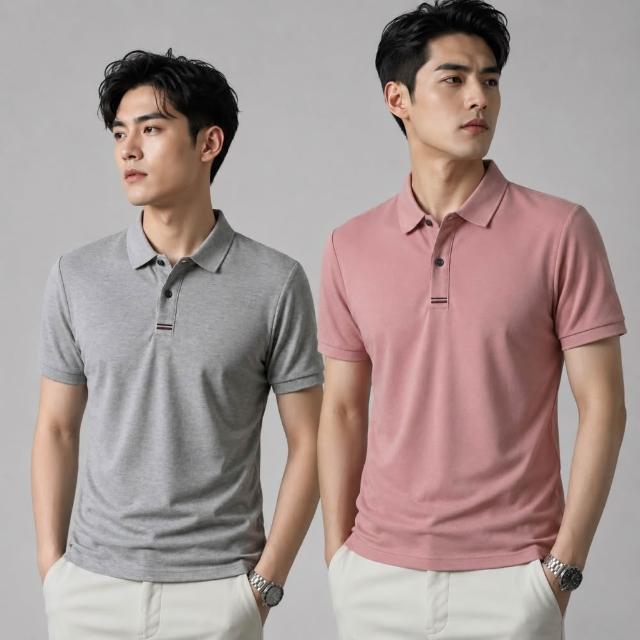 【巴黎精品】夏季短袖上衣男襯衫高爾夫球衫純棉翻領半袖商務休閒T恤(薄款男POLO衫7色n1jw41)