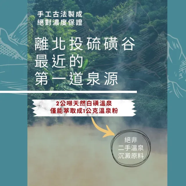 【大芳白粉廠】純天然北投白磺湯花溫泉粉2入組(20次用 泡澡泡腳泡湯入浴劑 舒緩疲勞/無香精/ 原湯還原)