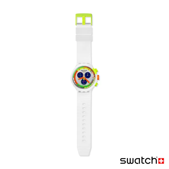 【SWATCH】NEON JELLY 大錶面手錶/男錶/女錶/瑞士製造 SB02K100(47mm)