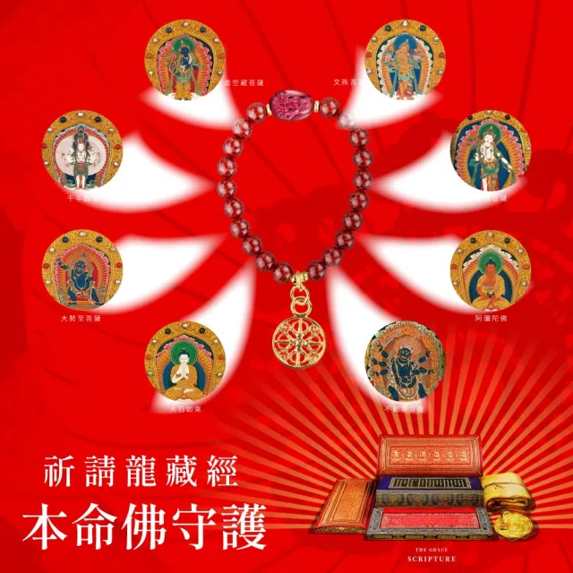 【好運道】龍藏萬福守護硃砂手串8mm(手鍊 生肖 防小人 除穢擋煞 招財開運)